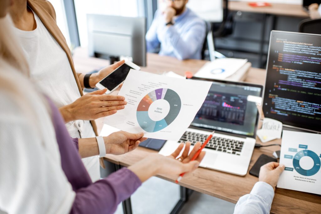 orking on financial analysis